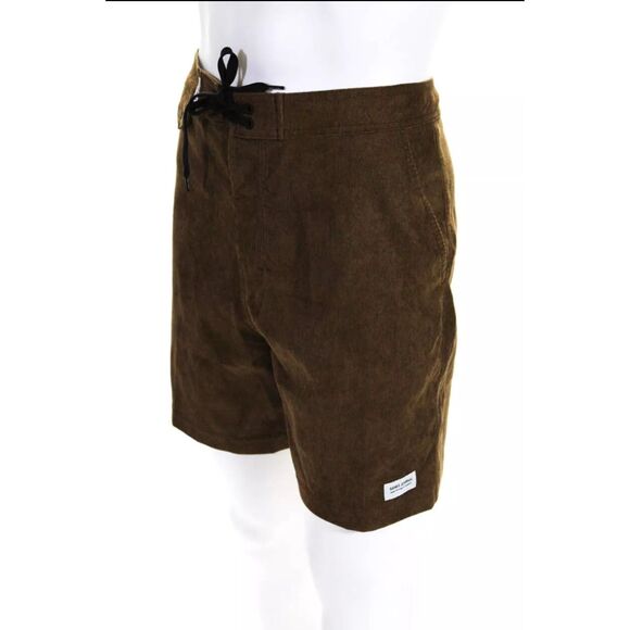 Banks Journal Mens Slow Boardshorts - Toffee Size 34 - Picture 2 of 6